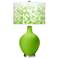 Color Plus Ovo 28 1/2" High Mosaic Shade Neon Green Table Lamp