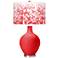 Color Plus Ovo 28 1/2" High Mosaic Shade Poppy Red Table Lamp