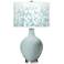 Color Plus Ovo 28 1/2" High Mosaic Shade Rain Blue Table Lamp
