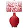 Color Plus Ovo 28 1/2" High Mosaic Shade Ribbon Red Table Lamp