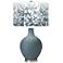Color Plus Ovo 28 1/2" High Mosaic Shade Smoky Blue Table Lamp