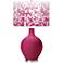 Color Plus Ovo 28 1/2" High Mosaic Shade Vivacious Pink Table Lamp