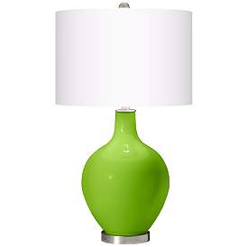 Image2 of Color Plus Ovo 28 1/2" High Neon Green Glass Table Lamp
