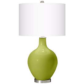 Image2 of Color Plus Ovo 28 1/2" High Parakeet Green Glass Table Lamp