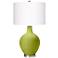 Color Plus Ovo 28 1/2" High Parakeet Green Glass Table Lamp