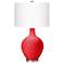 Color Plus Ovo 28 1/2" High Poppy Red Table Lamp