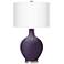 Color Plus Ovo 28 1/2" High Quixotic Plum Purple Glass Table Lamp