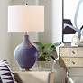 Color Plus Ovo 28 1/2" High Quixotic Plum Purple Glass Table Lamp