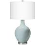 Color Plus Ovo 28 1/2" High Rain Blue Glass Table Lamp