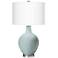 Color Plus Ovo 28 1/2" High Rain Blue Glass Table Lamp