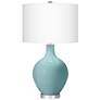 Color Plus Ovo 28 1/2" High Raindrop Blue Glass Table Lamp