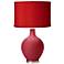 Color Plus Ovo 28 1/2" High Red Shade with Samba Red Table Lamp
