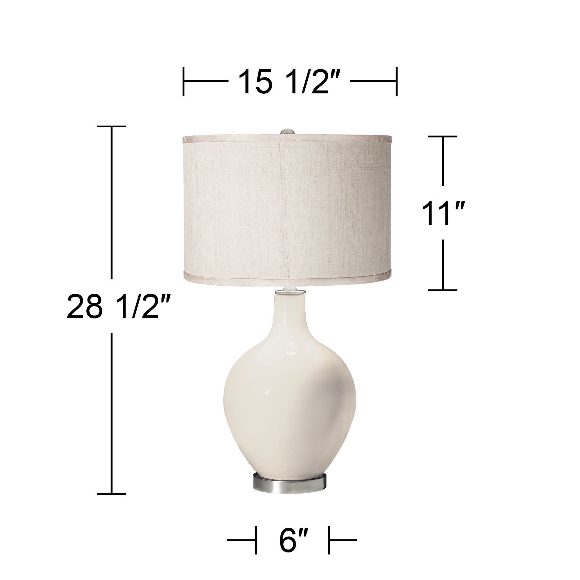 Image 3 Color Plus Ovo 28 1/2" High Red Shade with Samba Red Table Lamp more views