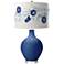 Color Plus Ovo 28 1/2" High Rose Bouquet Shade Monaco Blue Table Lamp