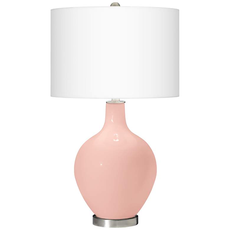 Image 2 Color Plus Ovo 28 1/2 inch High Rose Pink Table Lamp