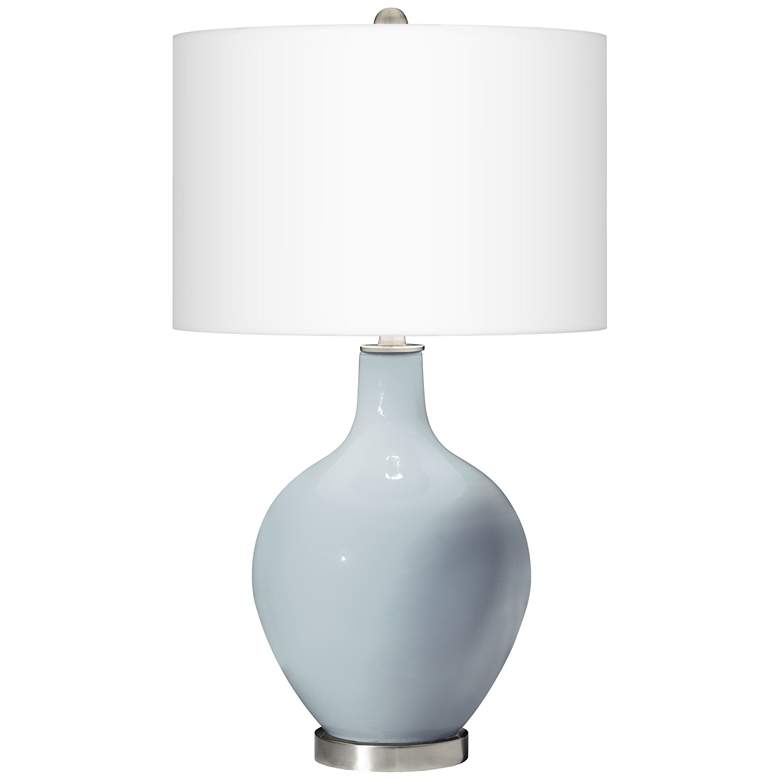 Image 2 Color Plus Ovo 28 1/2" High Take Five Blue Table Lamp