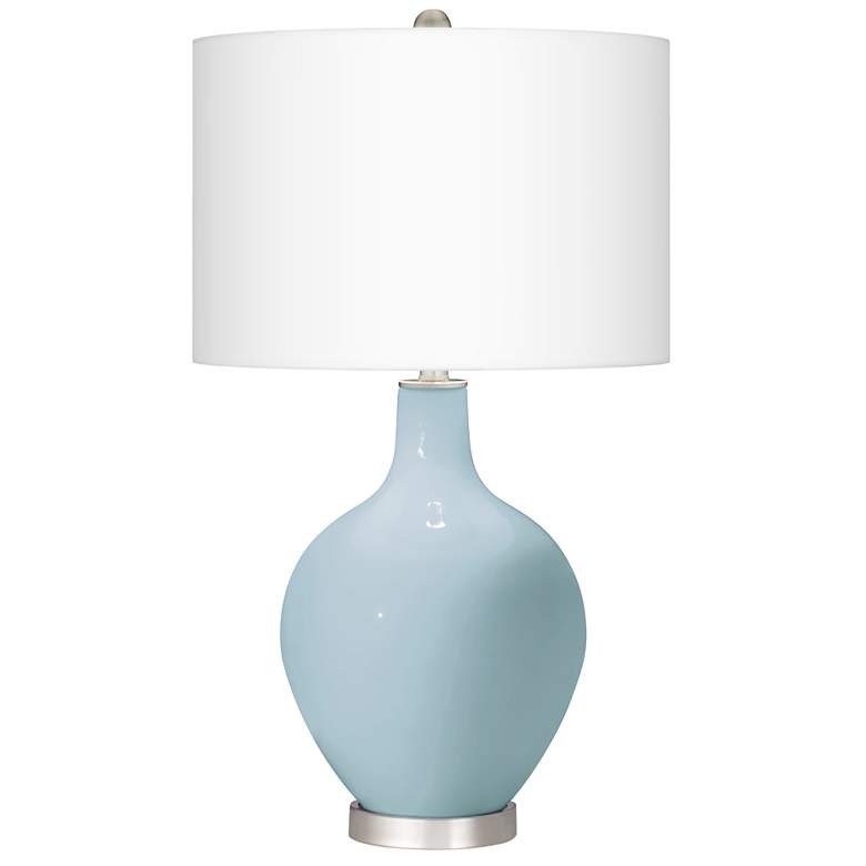 Image 2 Color Plus Ovo 28 1/2 inch High Vast Sky Blue Table Lamp With Dimmer