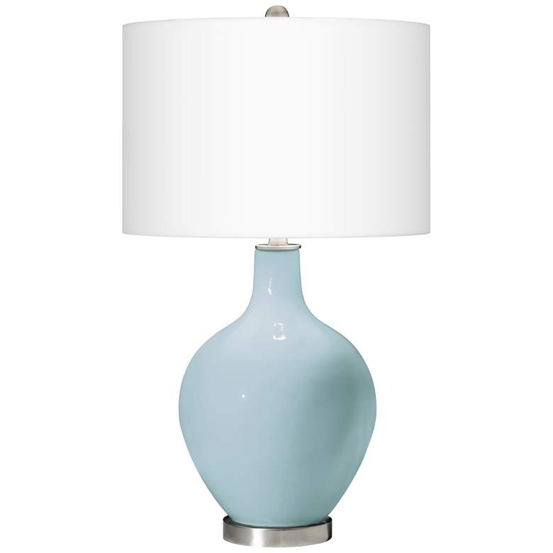 Image 2 Color Plus Ovo 28 1/2" High Vast Sky Blue Table Lamp