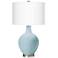 Color Plus Ovo 28 1/2" High Vast Sky Blue Table Lamp