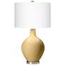 2_Color Plus Ovo 28 1/2" High White Shade Humble Gold Table Lamp