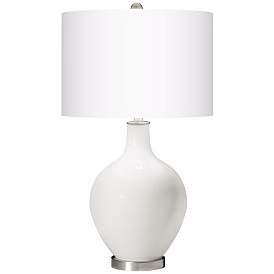 Image2 of Color Plus Ovo 28 1/2" High Winter White Glass Table Lamp