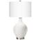 Color Plus Ovo 28 1/2" High Winter White Glass Table Lamp