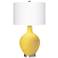Color Plus Ovo 28 1/2" Lemon Zest Yellow Table Lamp