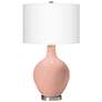 2_Color Plus Ovo 28 1/2" Mellow Coral Pink Table Lamp