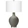 Color Plus Ovo 28 1/2" Modern Gauntlet Gray Table Lamp