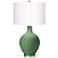 Color Plus Ovo 28 1/2" Modern Glass Garden Grove Green Table Lamp