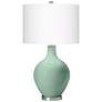 Color Plus Ovo 28 1/2" Modern Glass Grayed Jade Green Table Lamp