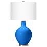 Color Plus Ovo 28 1/2" Modern Glass Royal Blue Table Lamp