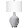 Color Plus Ovo 28 1/2" Modern Glass Swanky Gray Table Lamp