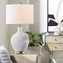 Color Plus Ovo 28 1/2" Modern Glass Swanky Gray Table Lamp in scene