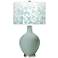 Color Plus Ovo 28 1/2" Mosaic Shade Aqua-Sphere Blue Table Lamp