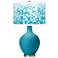 Color Plus Ovo 28 1/2" Mosaic Shade Caribbean Sea Blue Table Lamp