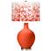 Color Plus Ovo 28 1/2" Mosaic Shade Daredevil Orange Table Lamp