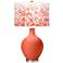 Color Plus Ovo 28 1/2" Mosaic Shade Daring Orange Table Lamp
