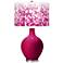 Color Plus Ovo 28 1/2" Mosaic Shade French Burgundy Red Table Lamp