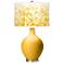 Color Plus Ovo 28 1/2" Mosaic Shade Goldenrod Yellow Table Lamp