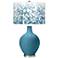 Color Plus Ovo 28 1/2" Mosaic Shade Great Falls Blue Table Lamp
