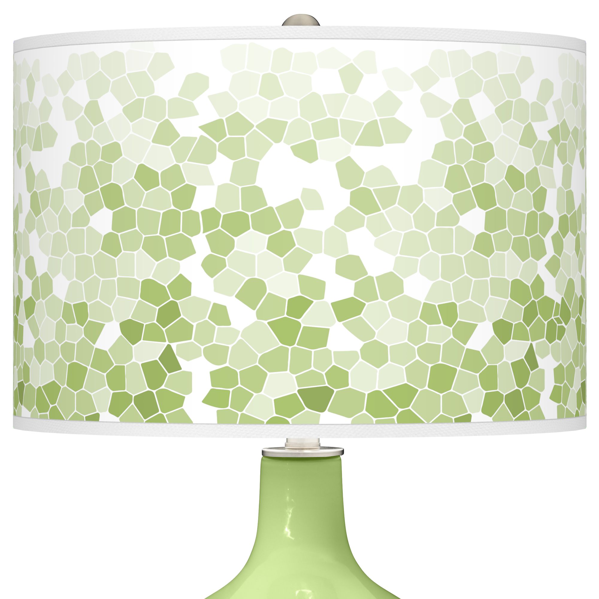 Image 2 Color Plus Ovo 28 1/2" Mosaic Shade Lime Rickey Green Table Lamp more views