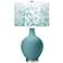 Color Plus Ovo 28 1/2" Mosaic Shade Reflecting Pool Blue Table Lamp