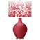 Color Plus Ovo 28 1/2" Mosaic Shade Samba Red Table Lamp