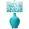 Color Plus Ovo 28 1/2" Mosaic Shade Surfer Blue Table Lamp