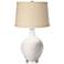 Color Plus Ovo 28 1/2" Oatmeal Linen Shade Smart White Table Lamp