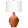 Color Plus Ovo 28 1/2" Robust Orange Table Lamp