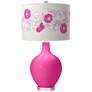 Color Plus Ovo 28 1/2" Rose Bouquet Fuchsia Pink Table Lamp