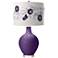 Color Plus Ovo 28 1/2" Rose Bouquet Shade Acai Purple Table Lamp