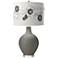 Color Plus Ovo 28 1/2" Rose Bouquet Shade Gauntlet Gray Table Lamp